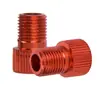 Ventas directas de fábrica alta calidad bicicleta aleación de aluminio boca francesa giratoria boca americana adaptador francés accesorios boca de aire boca giratoria