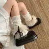 Botas de Nieve Estilo Retro Versátil Suave para Mujer 2026 Invierno Más Terciopelo Cálido Botas de Algodón Zapatos de Algodón Elegantes Botas Cortas de Piel