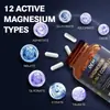 Cápsulas de Complejo de Magnesio 12 en 1 Comercio Exterior Transfronterizo Mercado Shopee Mercado Libre Canadá Lazada Glicinato de Magnesio
