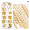 Dedo princesa unha joias japonesas Macaron cor cadeia nail art com diamante metal decorativo corrente DIY unhas joias