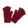 Guantes de Cachemira 100% Pura de Medio Dedo para Mujer, Guantes de Medio Dedo sin Dedos para Hombre, Guantes Tejidos Cálidos Táctiles para Pantalla