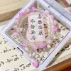 Nuevo Estilo Chino Cerámica Imitación Caja Mariposa Amor Luna Pulsera para Novia Papelería Estudiantes Pulsera Envolvente Regalo