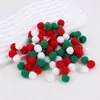 Ponto alta elasticidade pompom bolas de pelúcia coloridas bolas de pelo de poliéster pompons pequenos DIY brinquedos infantis sapatos chapéus acessórios