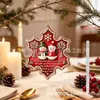 Nuevo producto transfronterizo: Adornos acrílicos con forma de muñeco de nieve y copo de nieve navideños con citas de gratitud en inglés, colgantes para árbol de Navidad