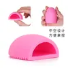 Huevo de limpieza para brochas de maquillaje de fábrica, Depurador de silicona de mano, Superficie texturizada, Almohadilla de limpieza antideslizante, Herramientas de belleza