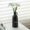 Adornos de Jarrón Cerámico Nórdico Arreglos Florales para Sala de Estar Botella Moderna de Diámetro Pequeño Adornos Florales de Cerámica Adornos