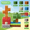 Mi mini mundo caja magnética de imanes bloques de construcción bosque primitivo niños y niñas juguetes educativos paquete completo