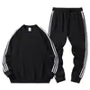Suéter novo de gola redonda para outono e inverno masculino, solto, esportivo, lazer americano, imitação de algodão felpudo, casual, versátil