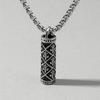 Collar de brújula de girasol europea y americana transfronteriza de acero inoxidable, brújula de diablo personalizada, accesorios para actividades al aire libre, cadena