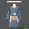 Nuevo delantal mujer manga larga impermeable a prueba de aceite cocina cocinar hogar adulto hombres bata delantal de cintura uniforme de trabajo