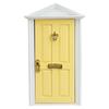 Acessórios para Casa de Bonecas Mini 1:12 Móveis para Casa de Bonecas Porta Colorida Porta de Casa Pontiaguda Porta de Metal Artificial
