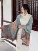 Chal Bufanda Exterior Qipao Dos en Uno Tacto de Alta Gama Otoño/Invierno Grueso Cálido Bufanda de Camelia Moderna Versátil