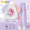 Conjunto de Verano Adorable y Conmovedor para Niñas Temporada 7: Pantalones Cortos de Patchwork de Manga Corta Anti-Mosquitos Ropa Deportiva de Verano