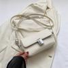 Bolso pequeño de diseño simple nicho francés para mujer 2023 otoño moda bolso cuadrado pequeño textura personalidad cadena bolso bandolera