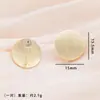 Pendientes de Corazón de Moda y Personalizados para Mujer Estilo Coreano Simples y Versátiles Pendientes de Oro de 18 Quilates Pendientes de Corazón DIY