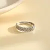 Anel Retro de Aço Titânio para Casal Feminino, Moeda da Sorte, Anel Empilhável Simples Personalizado, Anel da Fortuna Masculino Atacado