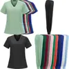 Lazada Tailandia exporta uniformes elásticos para fregar, ropa médica, uniformes elásticos para odontología, uniformes de enfermería y uniformes para médicos de consulta externa.