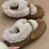 Colección de invierno 2026 estilo coreano: Pantuflas estilo Birkenstock para mujer que aumentan la altura, forradas de felpa, zapatos de felpa y zapatos cálidos de algodón