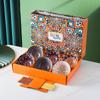 Juego de Cuencos de Porcelana Azul y Blanco, Caja de Regalo de Cerámica Pintada a Mano Estilo Japonés con Palillos, Juego de Regalo de Vajilla para Regalo de Retorno, Cuenco de Regalo, Alto Valor Estético de Panda