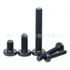 Tornillos de Hierro Negro Electroforético M3M4M5M6M8 Cabeza de Cruz Gb818-85 Tornillos para Soporte de TV
