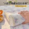 Juego de Sábanas de Algodón 100% de Grado Materno e Infantil con Encaje de Borlas, Juego de Sábanas de Gasa de Doble Capa Ultra Suave tipo Nube para Dormir sin Ropa 3
