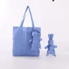 Nailon Impermeable Colorido Muñeco de Conejo Plegable Bolso de Negocios Supermercado Bolsa de Compras Plegable Bolsa de Almacenamiento Bolsa de Mano Venta al por Mayor