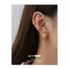 Exquisitas Mancuernillas para Oreja de Estilo Francés Europeo y Americano de Alto Nivel, Elegantes Pinzas para Hélice Auricular Estilo Hong Kong, Pendientes Sencillos y Versátiles para el Día a Día