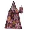 Bolsa de compras plegable en stock creativa bolsa de compras portátil transfronteriza poliéster 190T bolsa de compras de supermercado con estampado al por mayor