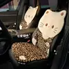 Cojín para asiento de coche personalizado por el fabricante, diseño moderno y lindo de gato, almohadilla cálida y afelpada para asiento de coche, funda de asiento de coche de alta gama