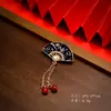 Nuevo Broche Pin Vintage Estilo Chino Cheongsam, Elegante Pin Hebilla de Paz, Accesorio de Borla Estilo Chino Bambú Hanfu