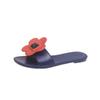 Novas Sandálias Rasteirinhas Vazadas de Verão 2025 Femininas Casuais para Interior e Exterior Sandálias Femininas Meia-Pantufa Preguiçosa Tendência
