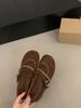 Sapatos Mary Jane Retro Francês com Salto Interno Linha Única para Mulheres 2025 Outono Novo Elegante com Saia Sapatos de Festa