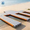Plataforma Flotante de Agua Plástico Muelle Marino Yates Lanchas de Motor Plataforma de Amarre Plataforma Flotante Ranurada Plataforma de Pesca HDPE Resistente a la Corrosión