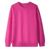 Moletom gola careca com forro de fleece 420g para o Inverno 2026 na mesma cor para homens e mulheres, plus size, corte solto, modelagem que afina, à prova de frio, adequado para uso ao ar livre