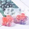 Moldes de Resina de Cristal DIY de Papoula, Vários Patches 3D de Pétala de Flor Coroa, Moldes de Silicone para Pingente