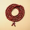 Atacado Sandália de Sangue Sândalo Africano Folha Pequena Sândalo Vermelho Contas Budistas, Vários Estilos e Especificações, Pulseiras Estilo Étnico, Contas de Rosário