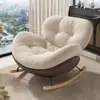 Silla Mecedora Moderna Sencilla para Balcón, Sala de Estar, Sillón de Descanso para Dormitorio, Uso en Casa, Sofá Sillón Perezoso para Siesta, Se Puede Reclinar o Sentar