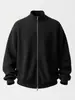 Chaqueta de punto para hombre, Nueva de Otoño/Invierno, Color liso, Cuello alto, Cremallera, Cárdigan, Prendas de punto versátiles y casuales para hombre