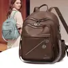 Mochila transfronteriza para mujer, versión coreana, nueva moda 2026, PU personalizada, mochila de viaje para dama, mochila escolar de estudiante de moda