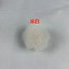 Fábrica en stock, venta al por mayor, bola de piel de visón sintética de 3-6 cm, ropa, zapatos y sombreros, juguetes de peluche, accesorios, accesorios de bola de piel DIY