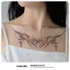Pegatinas de tatuaje semipermanentes herbales para chicas atrevidas, tatuajes de flor de espina Y2K para la cintura, tatuajes impermeables de larga duración para la espalda y el abdomen