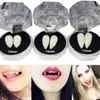 Decoração de Halloween dentes de vampiro festival do fantasma adereços de pegadinha dentes falsos de zumbi baile de máscaras venda quente transfronteiriça