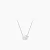 Collar de zirconita de gatito para mujer, cadena de clavícula de lazo simple y versátil, aretes dorados de gato KT de lujo ligero