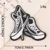 Insignia de Accesorios de Ropa Bordada a Computadora Parche Adhesivo Zapatos Etiqueta de Tela Cuenta a Mano DIY Accesorios Calcomanía de Tela Bordada