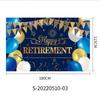 Nueva celebración transfronteriza feliz fiesta de fotos sorpresa para adultos decoración telón de fondo azul dorado pancarta de jubilación