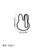Engrapadoras Metálicas Lindas de Dibujos Animados con Forma de Miffy para Estudiantes, Marcadores de Libros Decorativos Coloridos y Clips de Almacenamiento