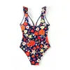 Amazon 2026 Nuevo Traje de Baño Enterizo Estampado Europeo y Americano para Mujer que Oculta el Vientre Adelgazante Bikini Playa Fuente Termal Traje de Baño