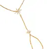 Aliexpress Más Vendido Pulsera de Manoplas de Estrella Estilo Bohemio Simple Europeo y Americano Pulsera de Pedrería Pulsera