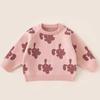 Suéteres Infantis Outono Inverno 2025 Novidades Tricô para Bebês Roupas Infantis Tops para Meninas Moda de Outono Vestuário Infantil Tendências