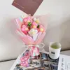 Ramos de Flores Tejidas, Puramente Hechos a Mano, Souvenirs Populares Transfronterizos, Ramos de Flores Decorativos para el Día de San Valentín, Flores para Regalo, Regalos para el Día del Maestro